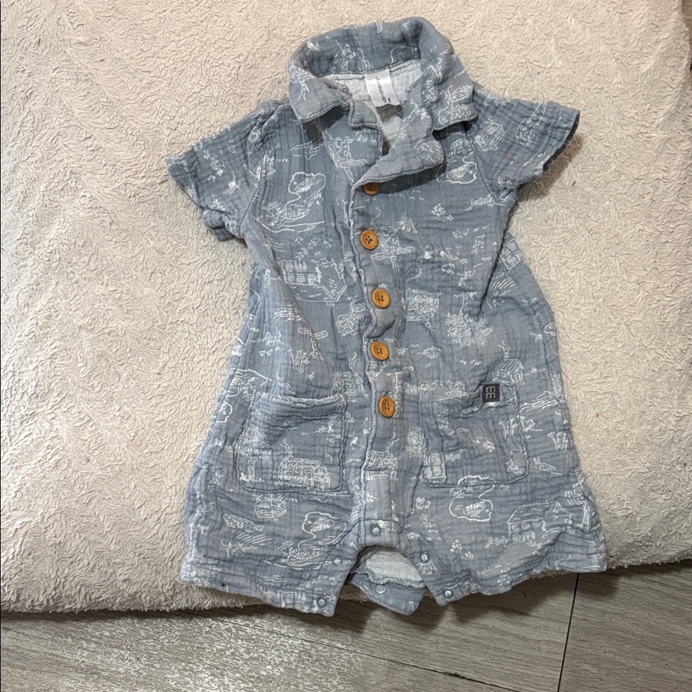 Gerber Blue Printed Kids Bodysuit
